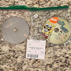 SpongeBob SquarePants DVD Lot 2 Discs Nickelodeon